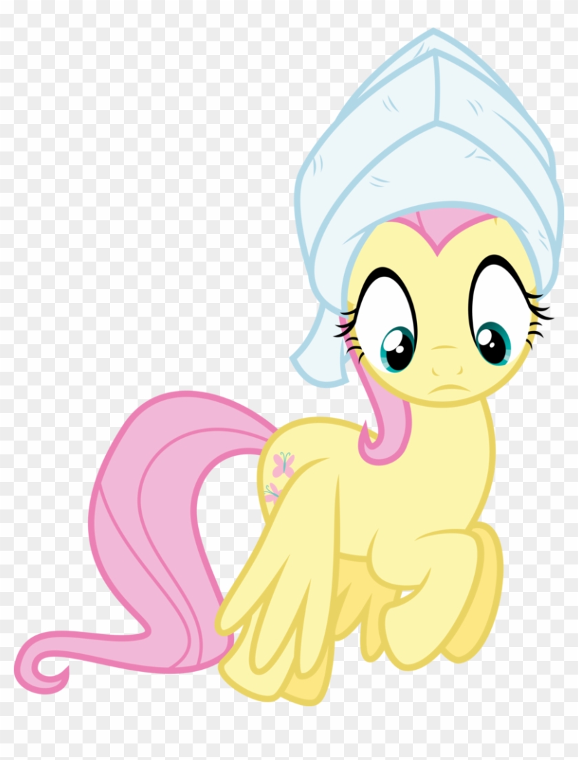 Missbeigepony, Fluttershy, Looking Down, Safe, Simple - Cartoon #802869