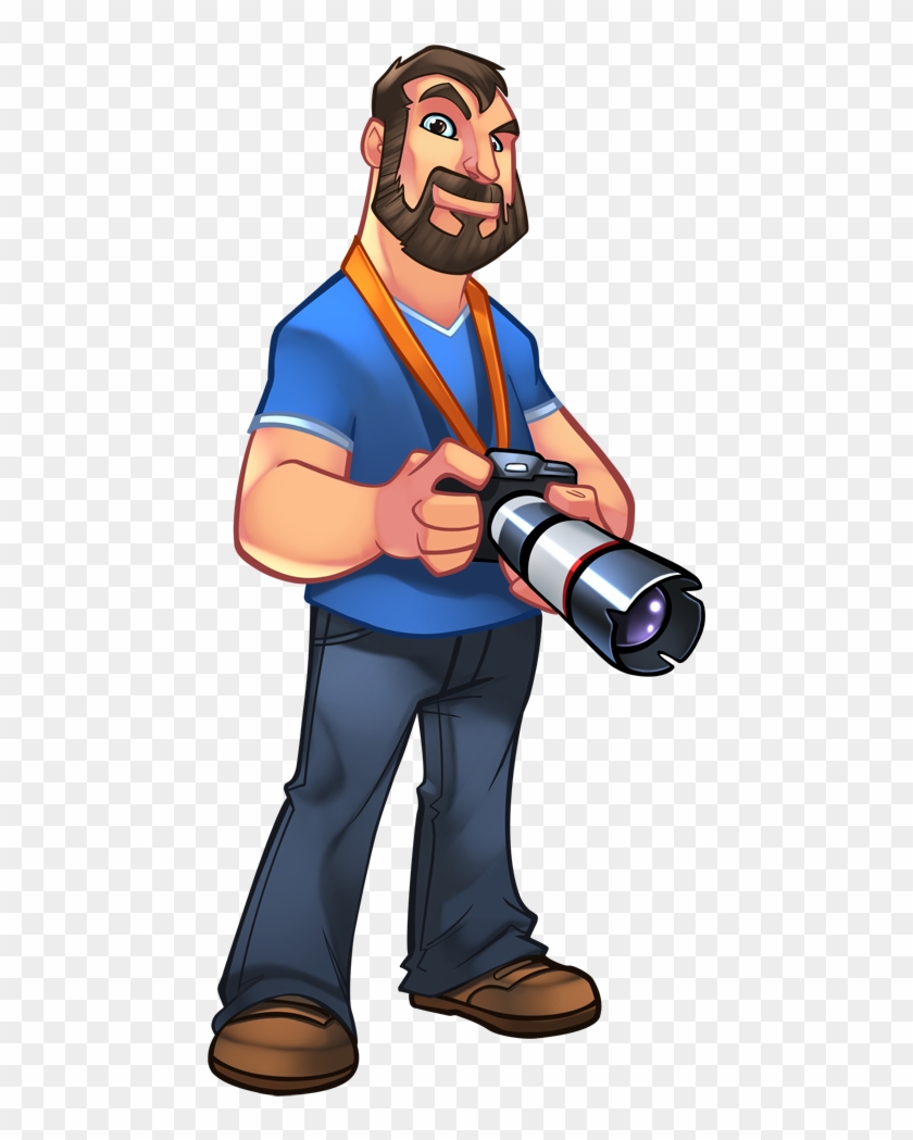 Photographer Mascot - Fotografo Cartoon Png #802954