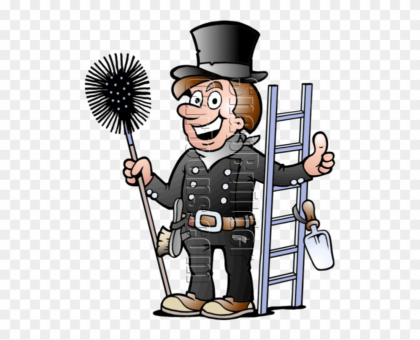 Cartoon Victorian Chimney Sweep #802971