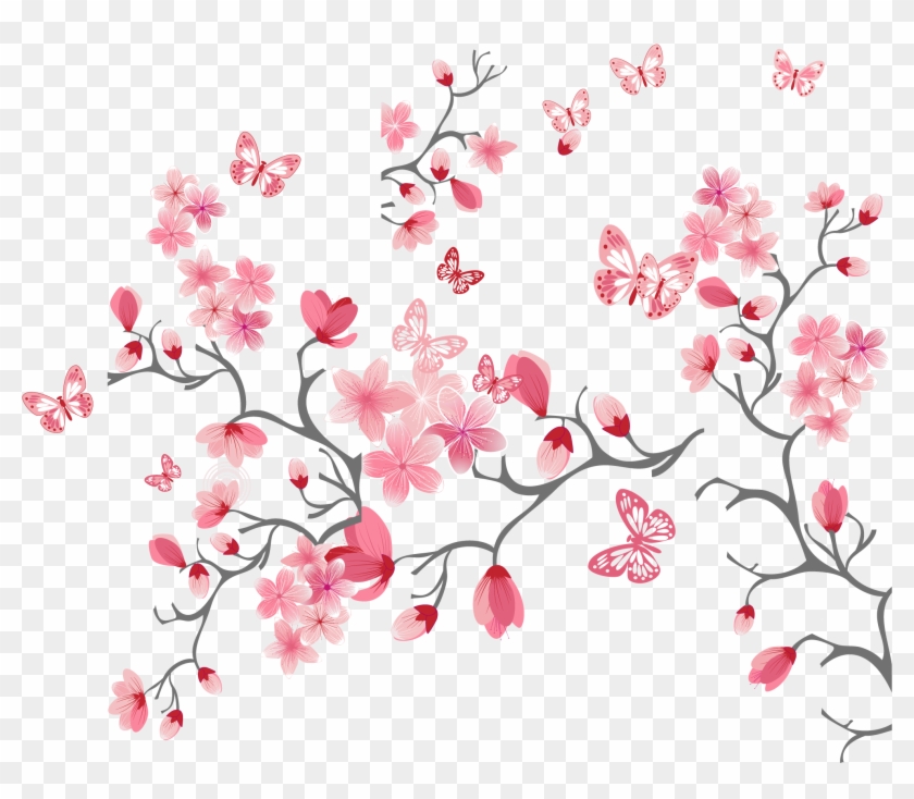 Cherry Blossom Flower Pink - Cherry Blossom Flower Pink #803073