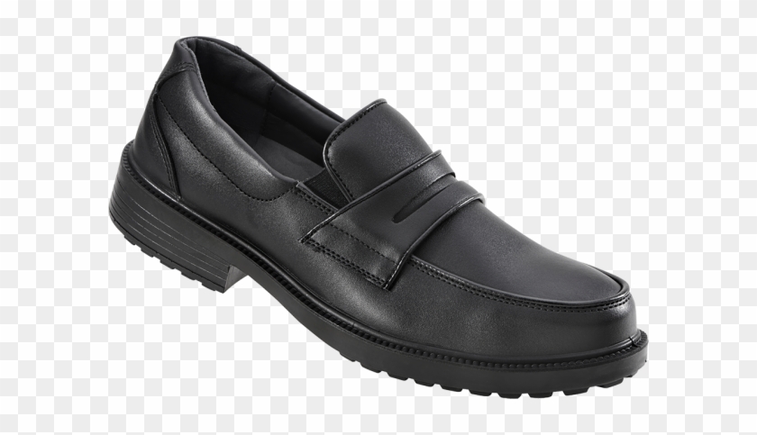 Kensington Is Our Slip On Shoe For The Professional - Tomcat Kensington Black Steel Toe Cap Work Safety Slip #803044