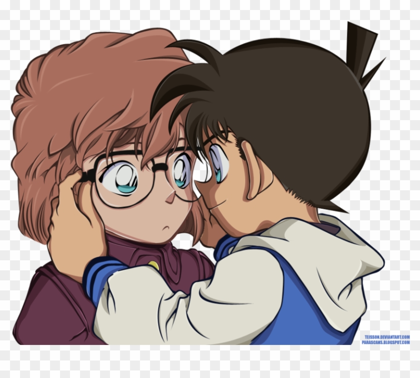 Shinxela 55 20 Detective Conan 239 Colour By Teisson - Conan And Haibara Png #803071