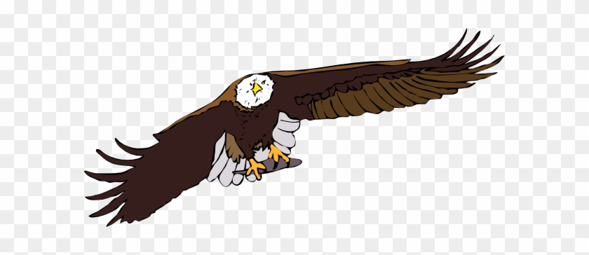 Free Vector Aquila Frontale Clip Art - Free Flying Eagle Clipart #803094