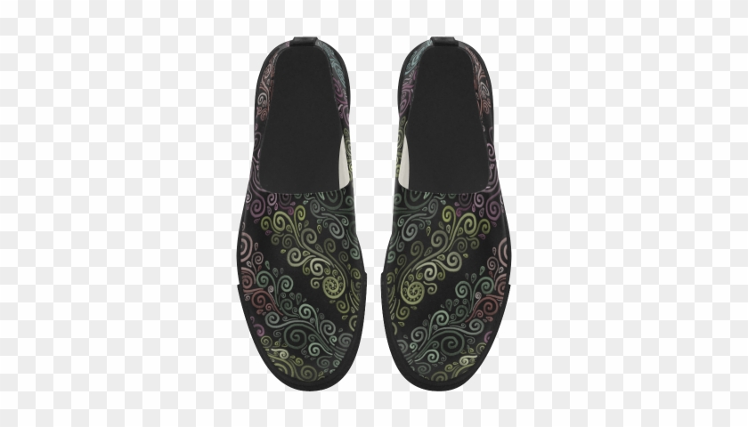 Psychedelic Pastel Apus Slip-on Microfiber Women's - Slip-on Shoe #803121