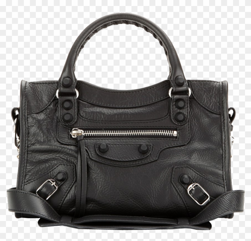 Balenciaga Black Classic Mini City Leather Bag - Handbag #803365