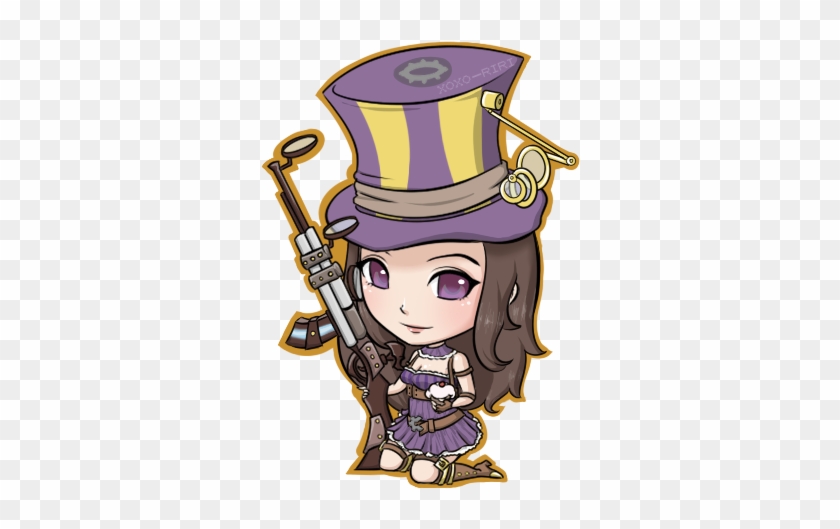 Caitlyn • League Of Legends - League Of Legends Chibi Caitlyn #803389