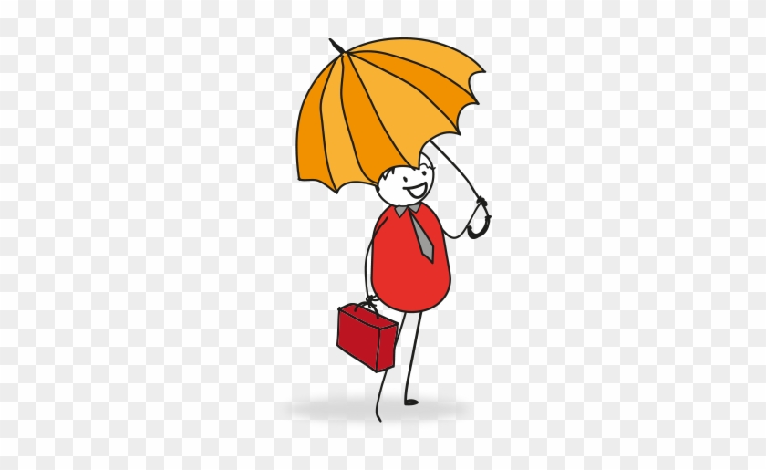 Man-umbrella - Illustration #803467