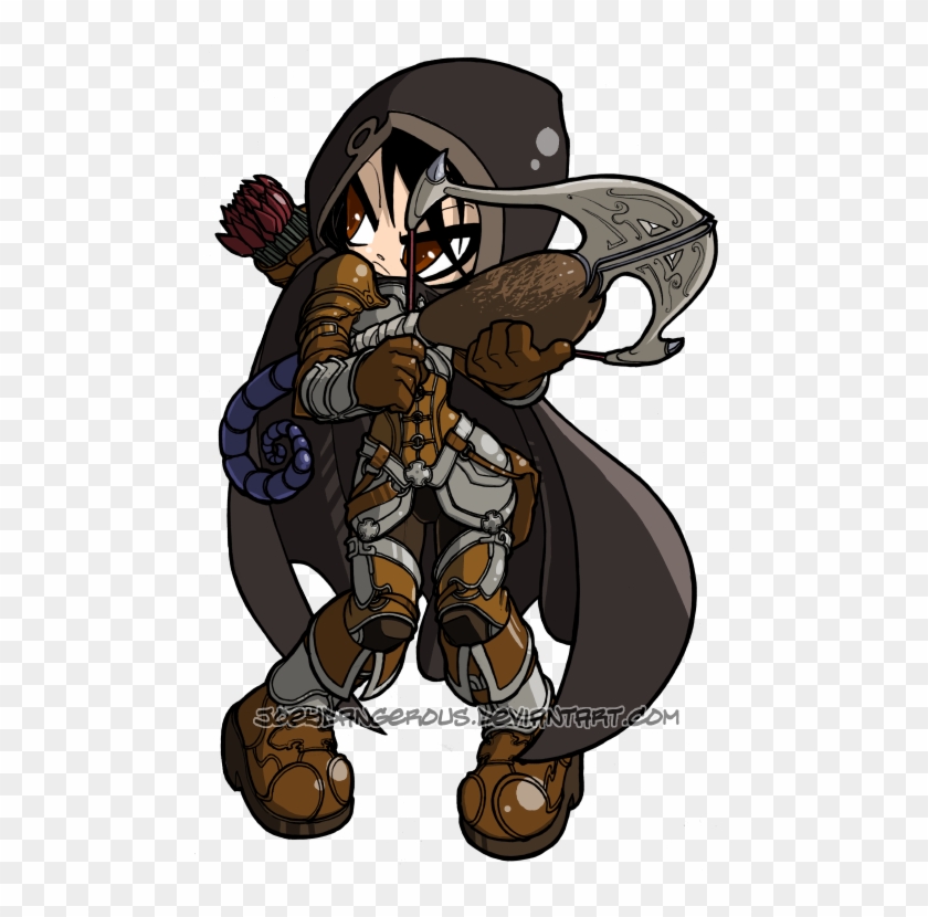 Demon Clipart Diablo - Demon Hunter Diablo Chibi #803502