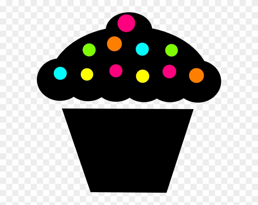 Polka Dot Cupcake Clip Art At Clker - Red Cupcake Cartoon #803684
