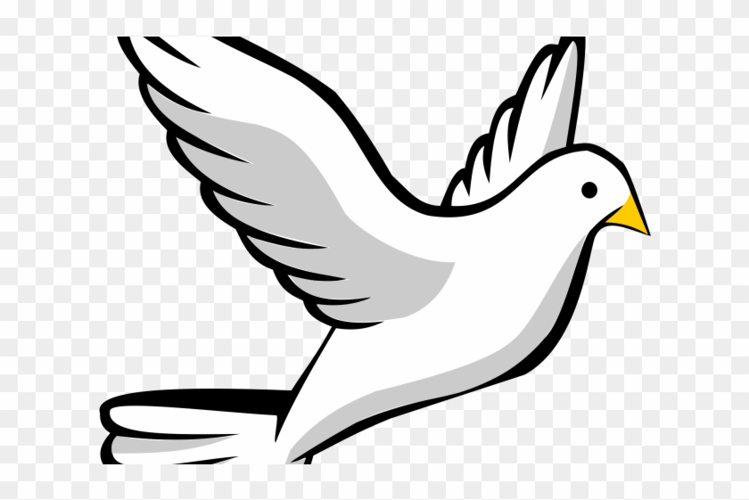 White Dove Clipart Easy - Transparent Background Dove Clipart #803729