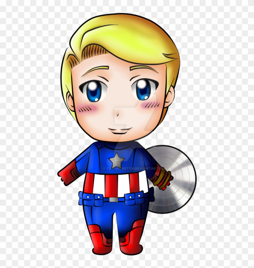 Chibi Steve Rogers Akla Captain America By Cap-ironetta - Captain America Chibi Cute #803756
