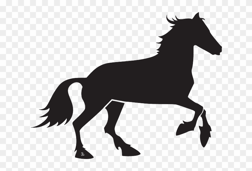 Black, Silhouette, Transportation, Horse, Running - Pferd Schwarz Weiß Clipart #803800