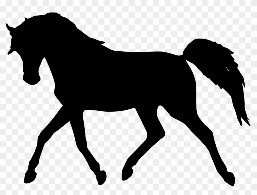 Horse Walking Black Silhouette Facing To Left Comments - Horse Silhouette Transparent #803816