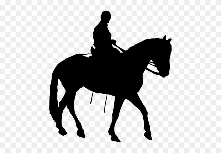 Man Riding Horse Silhouette - Man On Horse Silhouette #803826