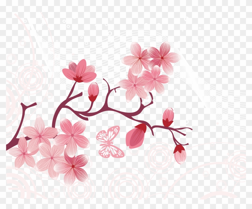National Cherry Blossom Festival Euclidean Vector - Japanese Cherry Blossom #803905