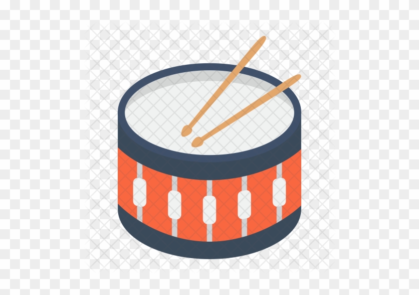 Snare Drum Icon - Drums Flat Icon #803936