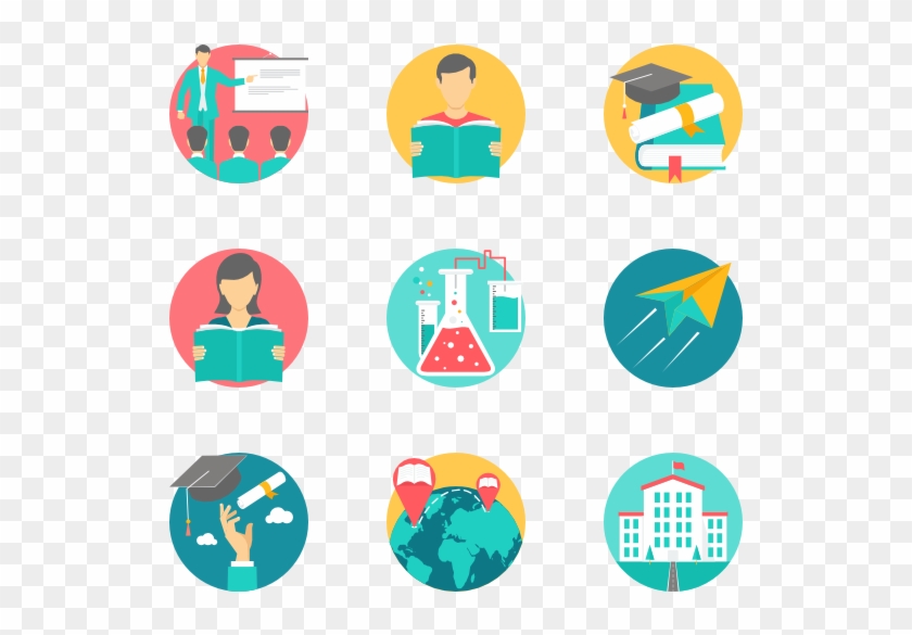 Education 35 Icons - Education Flat Icons Png #803953