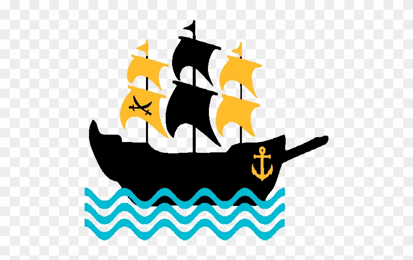 Pirate Ship-3 - 3drose Fl_224466_1 Pirate Boat Kids Decor Blue Garden #804099