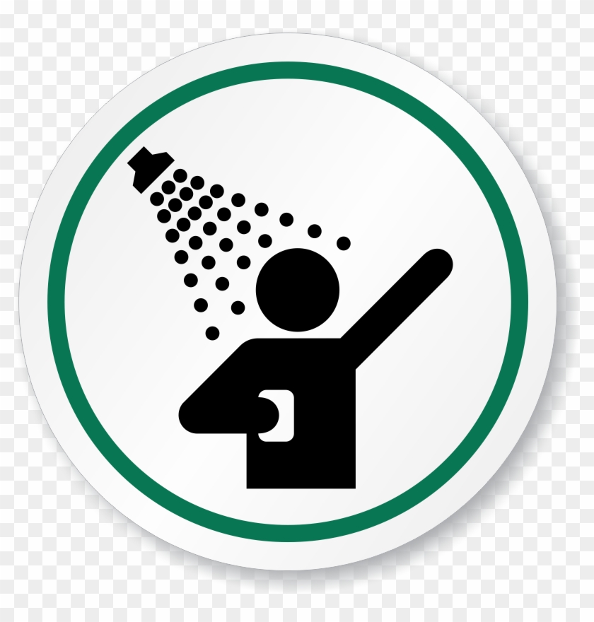 Emergency Shower Signs Shower Station Signs Rh Mysafetysign - Shower Decals By Ambiance Sticker - Shower Wall Decal #804128