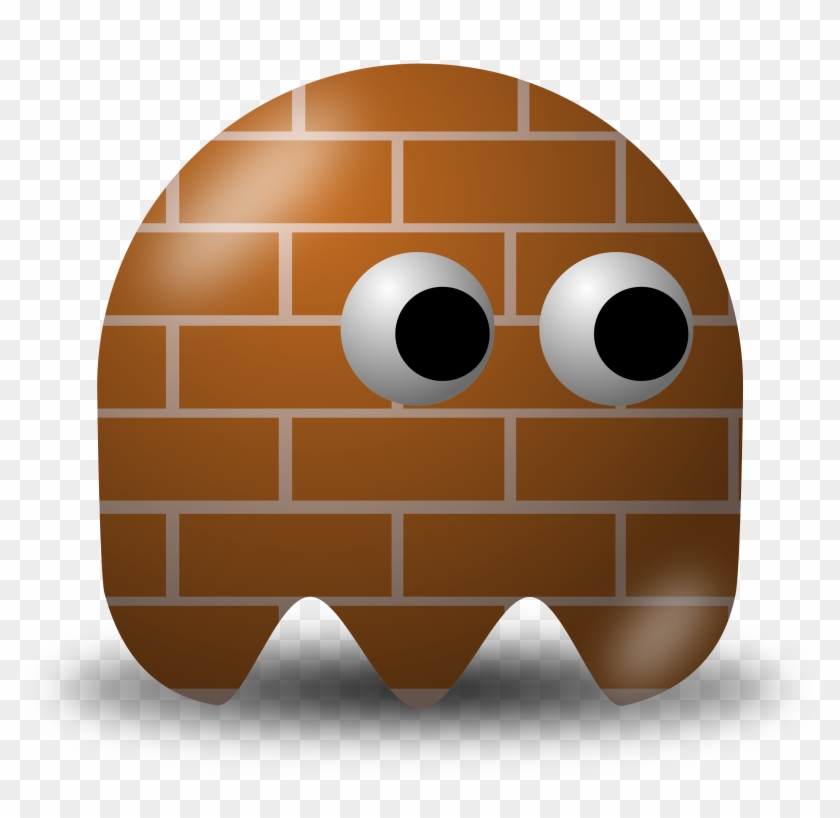 Appealing Brick House Clip Art Medium Size - Pacman Baddies #804213