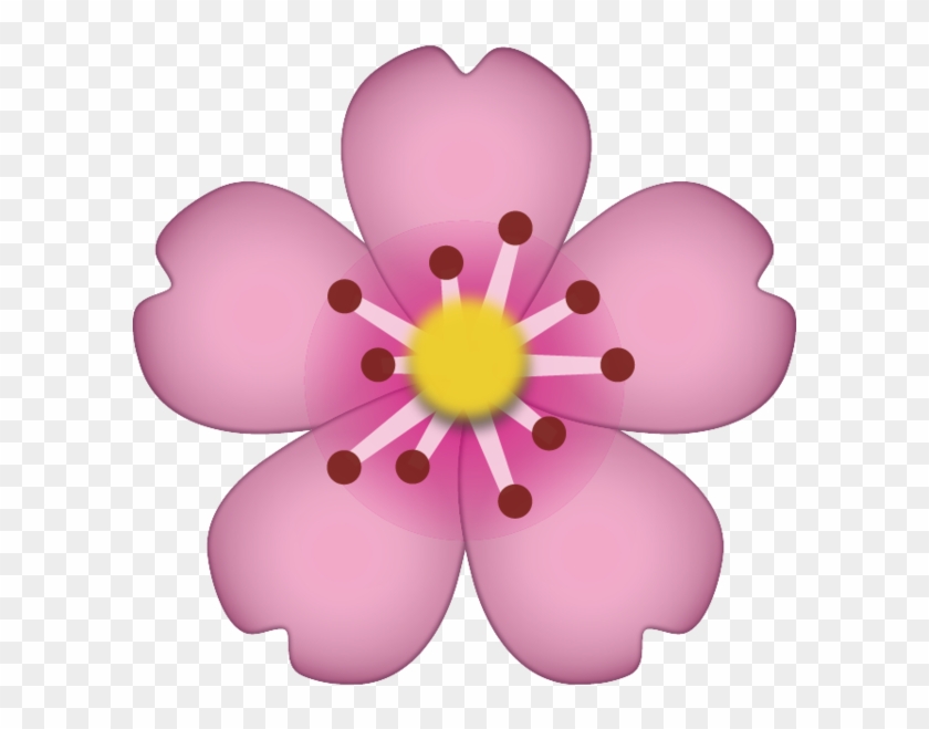 Cherry Blossom Emoji - Iphone Flower Emoji Png #804335