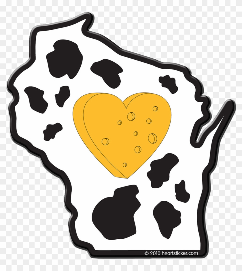 Find The Trendy Wisconsin Heart And Bumper Stickers - Wisconsin With Heart #804360