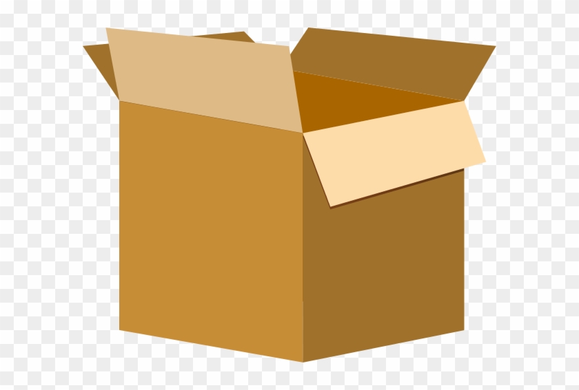 Boxes Open Vector Clip Art - Large Box Clipart #804365