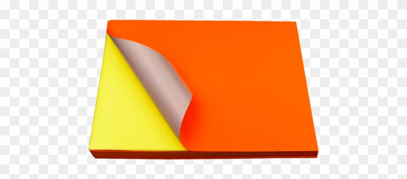 Fluorescent Orange Sticker Color Paper Label A4 100 - Paper #804437