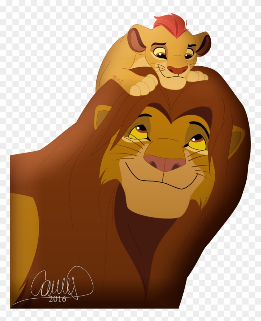 Bueno No Tengo Mucho Que Decir, Simplemente Un Pequeño - Lion Cartoon Father Son #804569