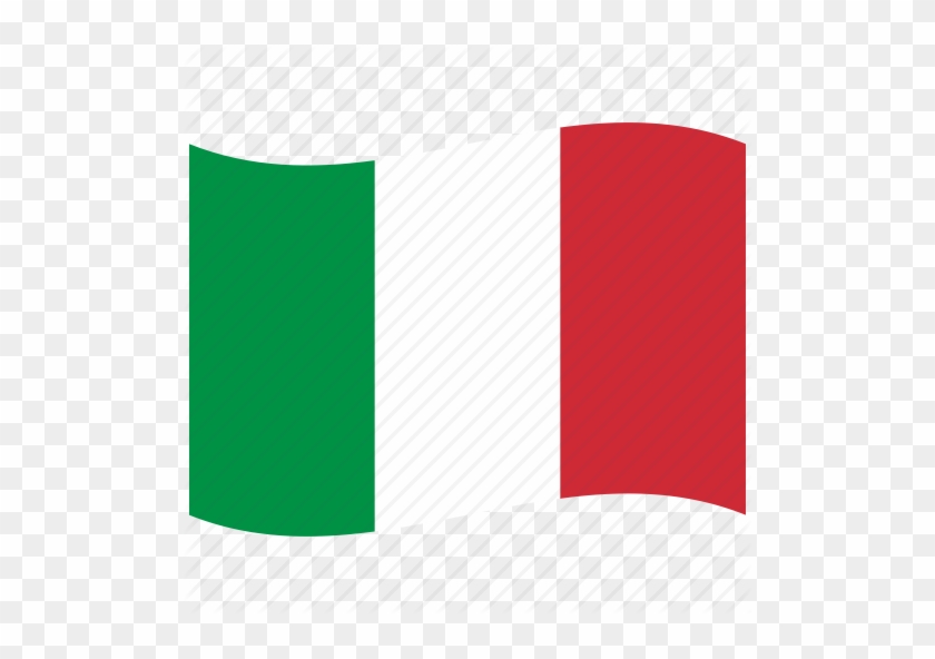 It, Italian Flag, Italy, Red, Rome, Waving Flag - Italian Flag Icon Png #804635