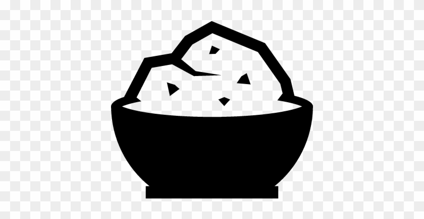 Rice Bowl Vector - Rice #804654