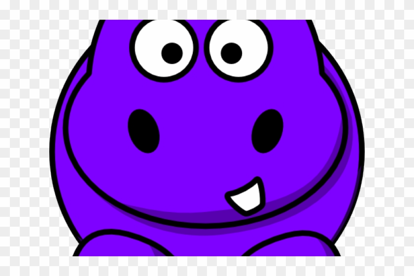 Purple Clipart Hippopotamus - Healthy Hippo #804665