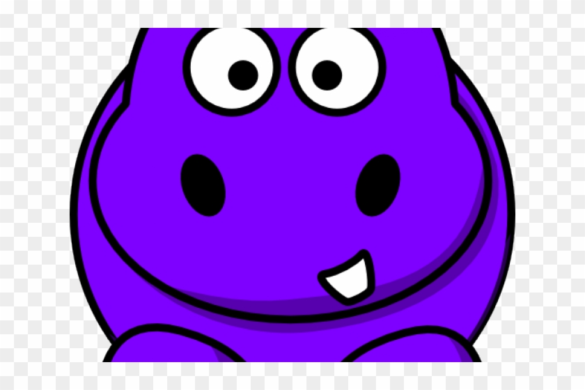 Purple Clipart Hippopotamus - Healthy Hippo #804665