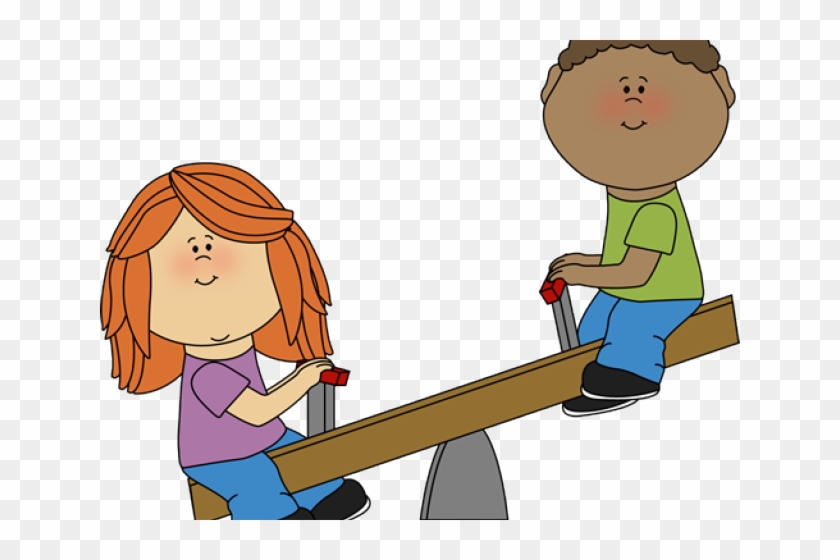 Kids Cliparts - Teeter Totter Clipart #804739