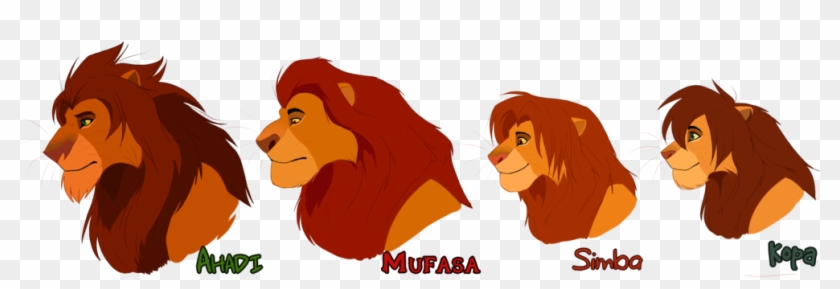 Four Light Lions By Rigorm0rtis - Difference Between Mufasa And Simba #804797