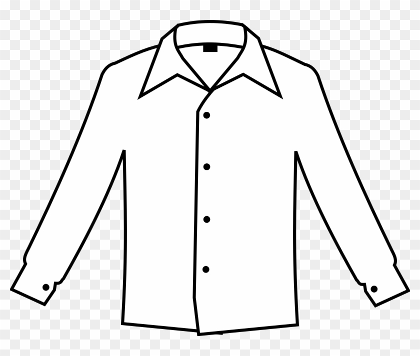 Medium Image - Clipart Black And White Shirt #805012