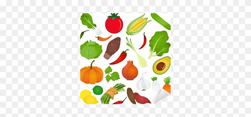 Colorful Cute Vector Icons - Vegetable Vector #805054