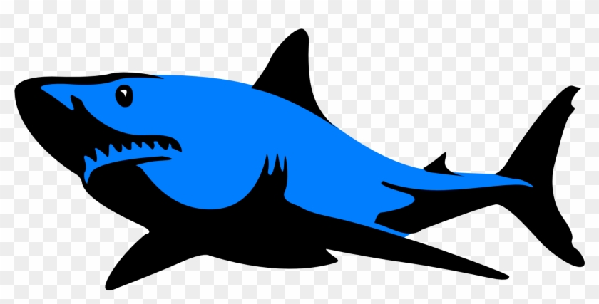 Great White Shark Stencil Bull Shark Clip Art - Great White Shark Silhouette #805141