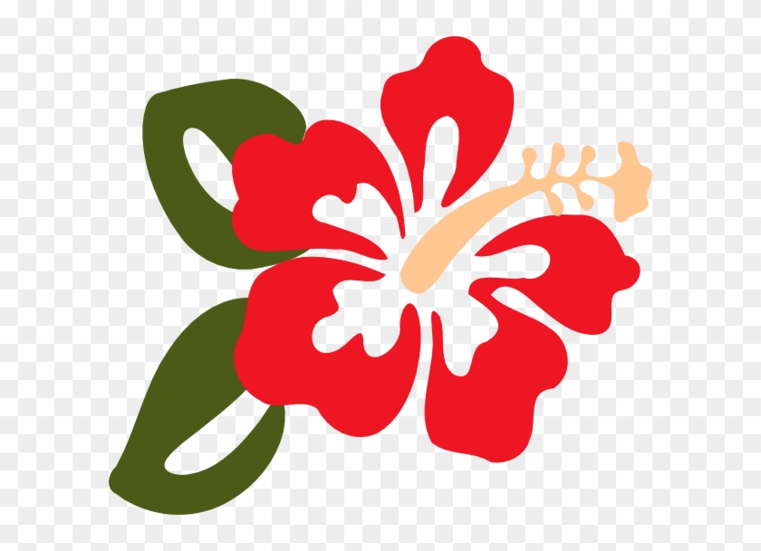 Hawaiian Flower Clipart - Free Hibiscus Clip Art #805212