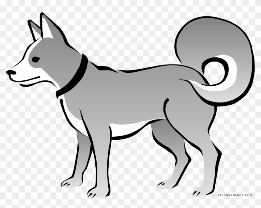 Sad Dog Animal Free Black White Clipart Images Clipartblack - Dog Vector #805256