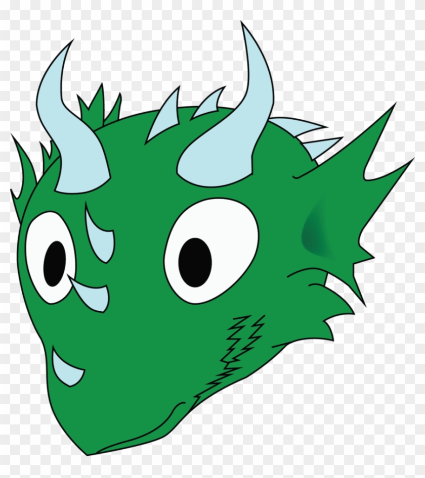 A Green Dragon Head By Drakeat - Dragon Head Green #805384