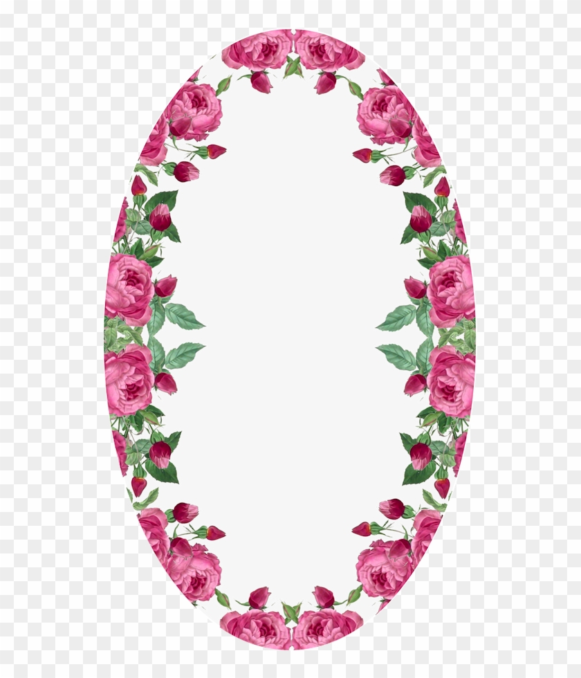 Frame - Oval Red Rose Frame #805531