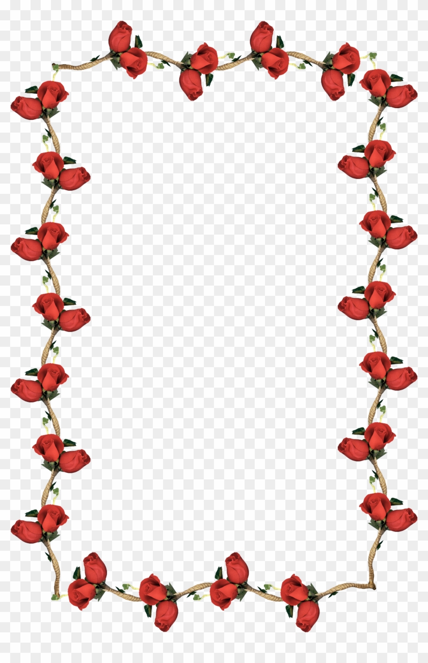 Red Roses Border Transparent #805532