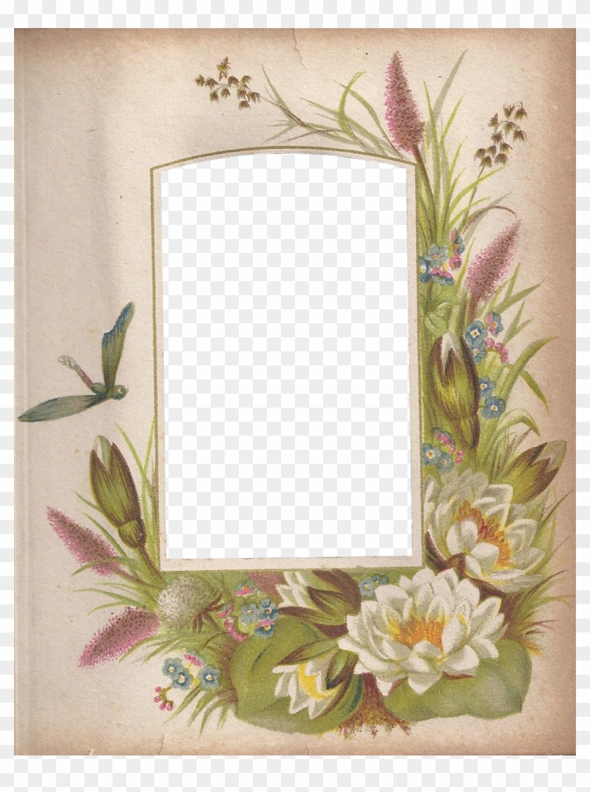 Victorian Photo Album Floral Frame ~ Zibi Vintage Scrap - Photograph #805577