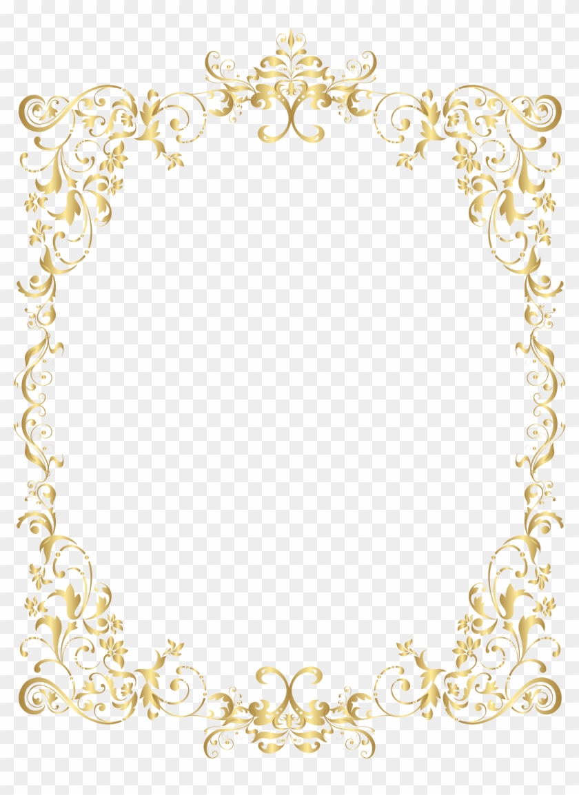 Border Gold Decorative Frame Png Clip Art - Border Gold Decorative Frame Png Clip Art #805586