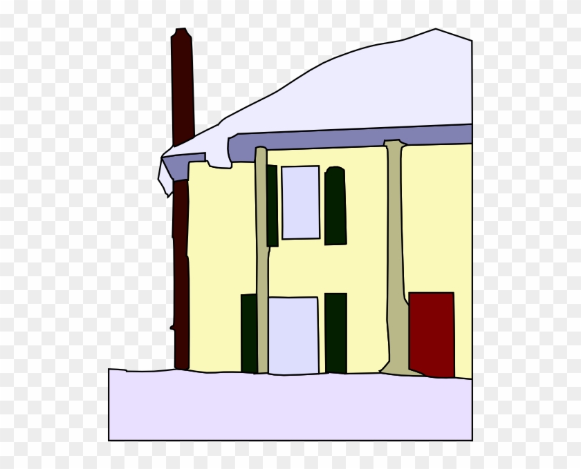 Snow Covered House Clip Art At Clker - Snow #805581
