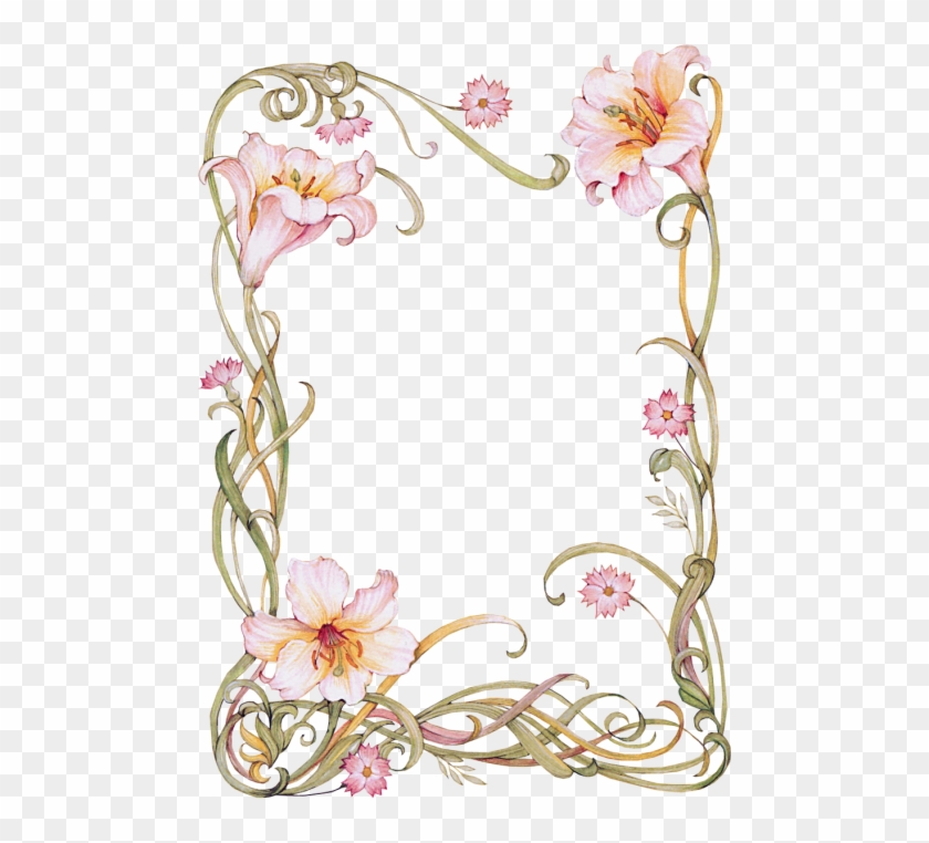 Lilies Frame - Floral Frame #805623