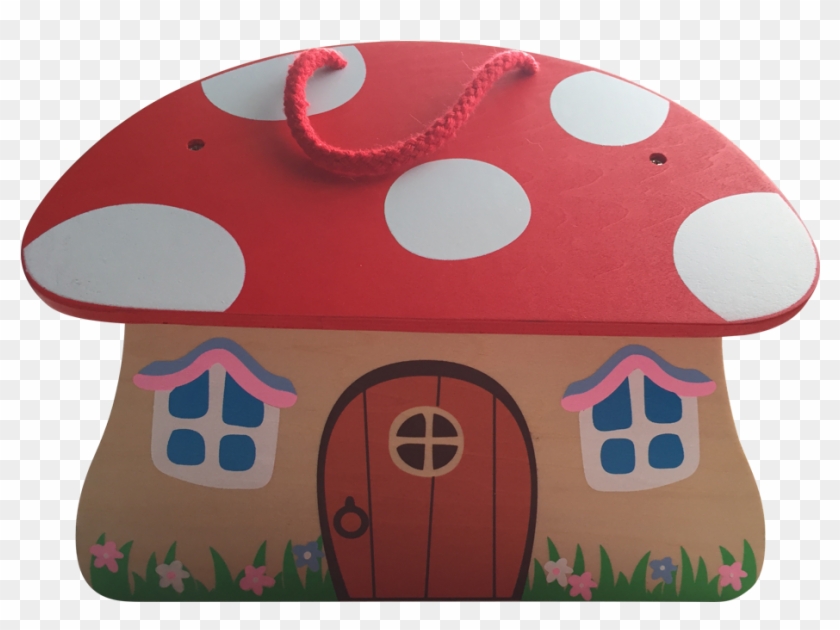 Fairy Toadstool Playset Wooden House In Travel Carry - House #805645