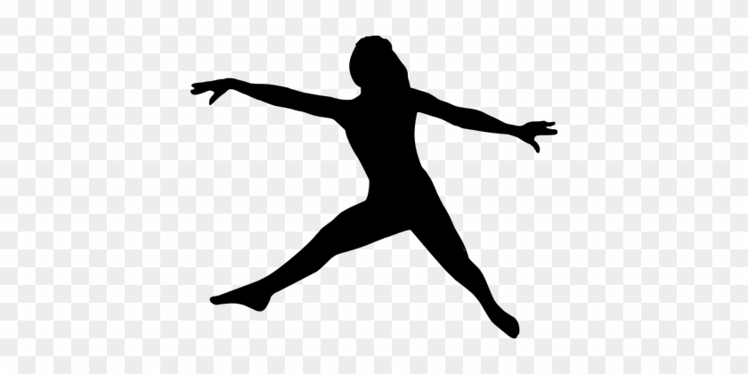 Silhouette, Ballet, Dancing, Jumping - Silhouette Sports Dance #805644