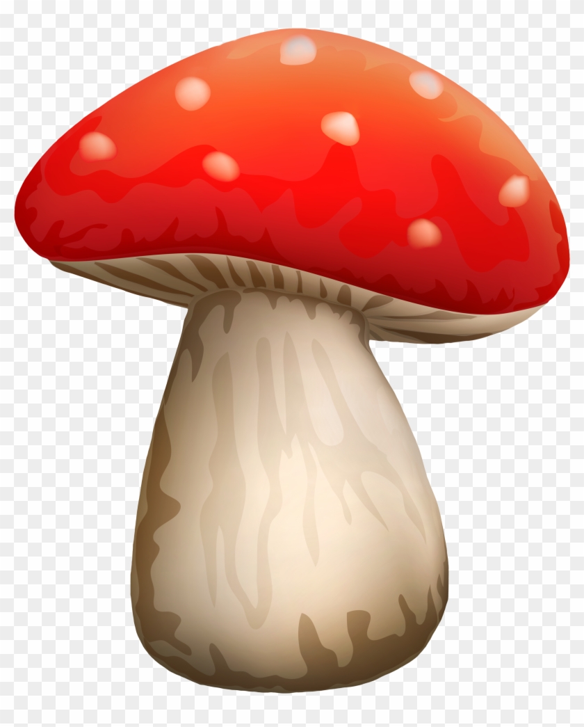 Poisonous Red Mushroom With White Dots Png Clipart - Mushroom Png #805670